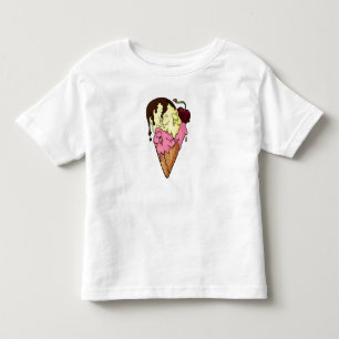 Todsüße Strawberry n' Banana Skull Ice Creme Kleinkind T-shirt