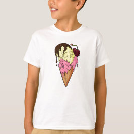 Todsüße Strawberry n' Banana Skull Ice Creme T-Shirt