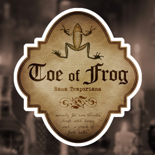 Toe des Frog Apothecary Aufkleber (Von Creator hochgeladen)