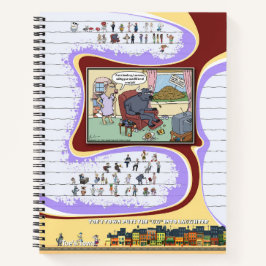 Toe’s Town Comic | Spiral Notebook Notizbuch