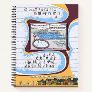 Toe’s Town Comic Spiralblock Notizbuch