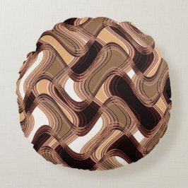 Toffee & Caramel Rundwurfkissen Rundes Kissen