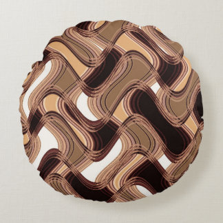 Toffee & Caramel Rundwurfkissen Rundes Kissen