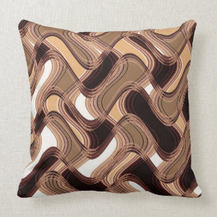Toffee & Caramel Square Throw Kissen