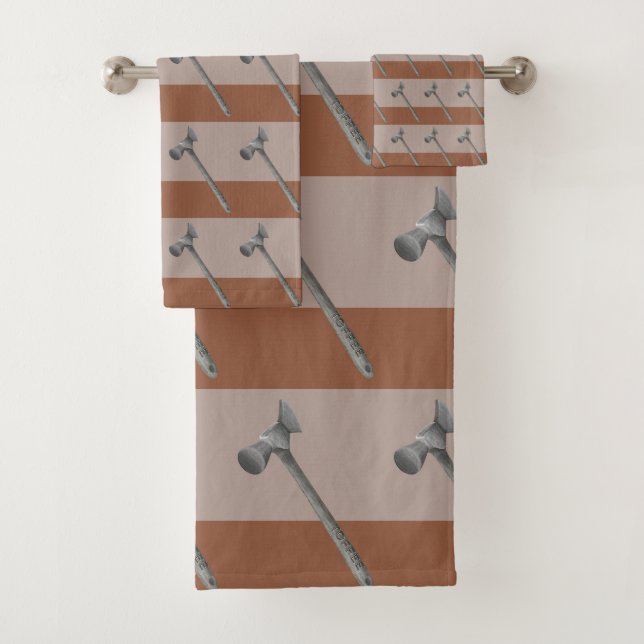 Toffee-Hammerbild Badhandtuch Set (Insitu)