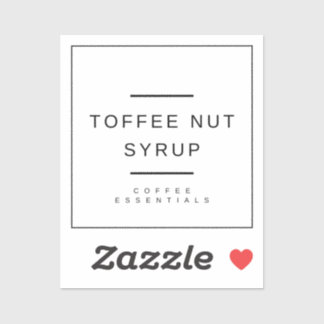 Toffee Nut Sirup Sticker