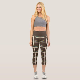 Toffee-Rose Capri Leggings