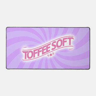 ToffeeSoft Logo-Desktop-matte - Rosa Schreibtischunterlage