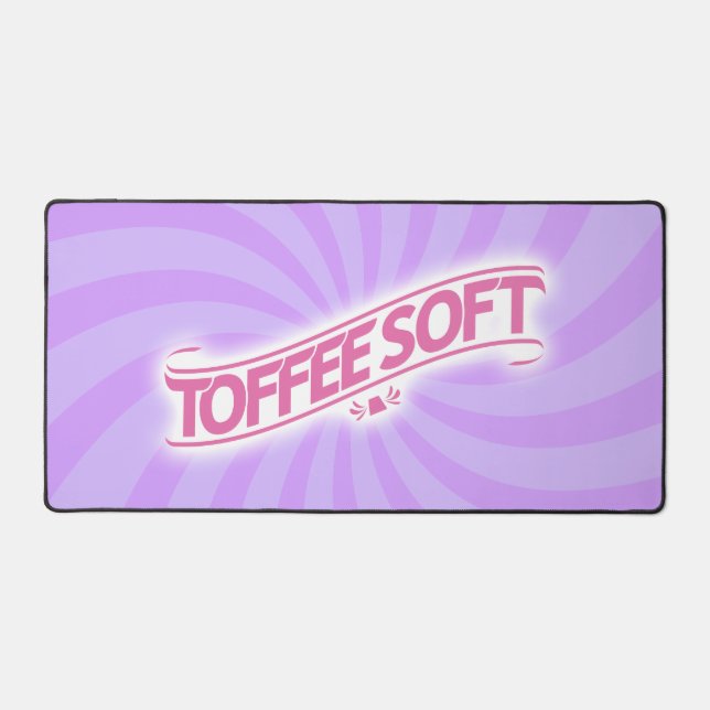 ToffeeSoft Logo-Desktop-matte - Rosa Schreibtischunterlage (Vorderseite)