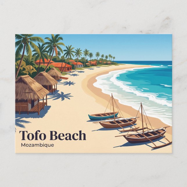 Tofo Beach Mosambik Postkarte (Vorderseite)