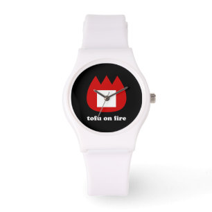 📛 Tofu in Brand Armbanduhr