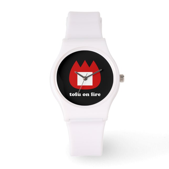 📛 Tofu in Brand Armbanduhr (Vorderseite)