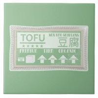 Tofu Pop Art Lebensmittelverpackung