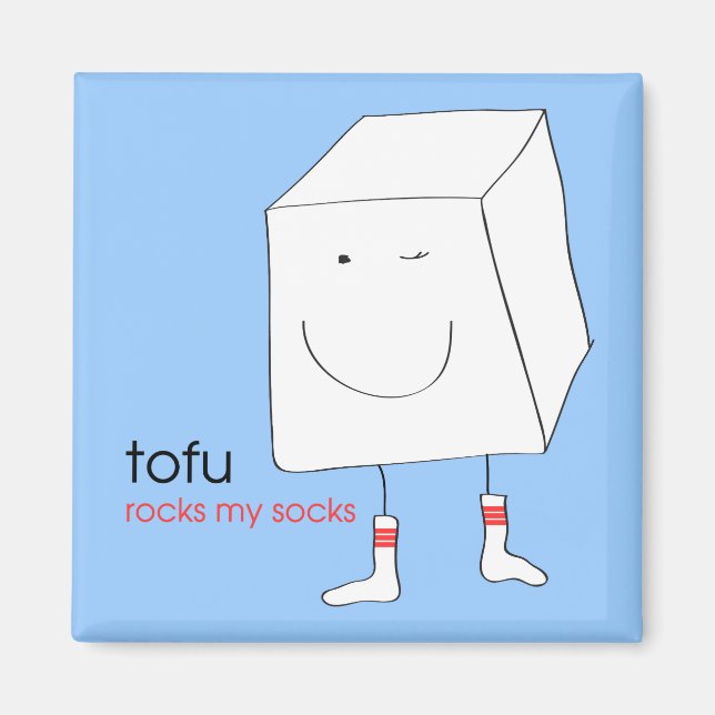 Tofu Rocks Mes Chaussettes - Aimant (Devant)