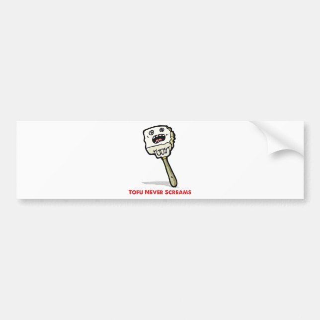 Tofu schreit nie autoaufkleber (Vorne)