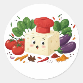 Tofu-tastisch Runder Aufkleber