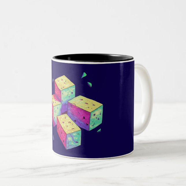 Tofu-tastisch Zweifarbige Tasse (VorderseiteRechts)
