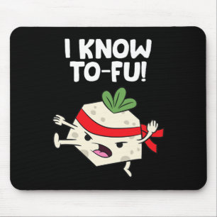 Tofu Vegan Ich Kenne Karate Tofu Kung Fu Tofu Mousepad