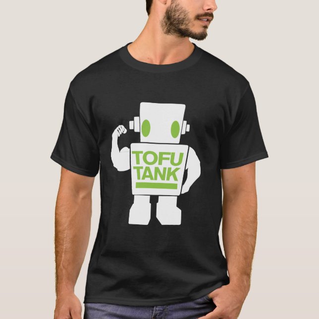 Tofubehälter der Vegetarier Android T-Shirt (Vorderseite)