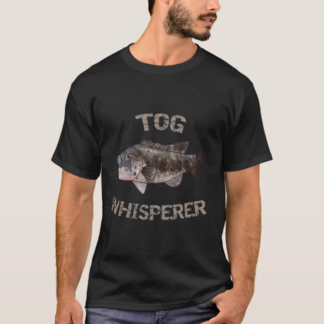 Tog Whisperer Blackfish Tautog T-Shirt (Vorderseite)