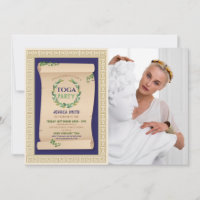 Toga Party Ancient Roman Birthday Ivy Scroll Foto