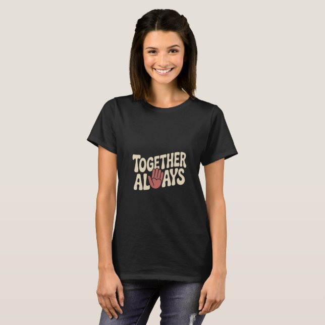 Together Always Vintage Valentine T-Shirt (Vorne ganz)
