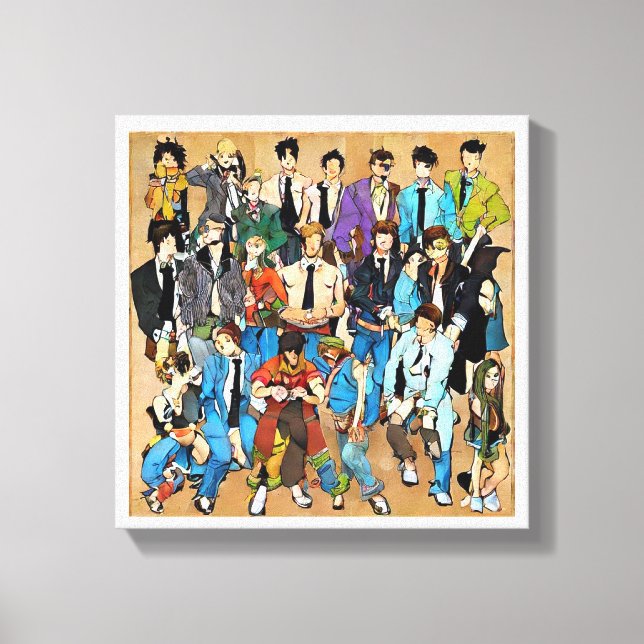 Together and mixed. leinwanddruck (Vorderseite)