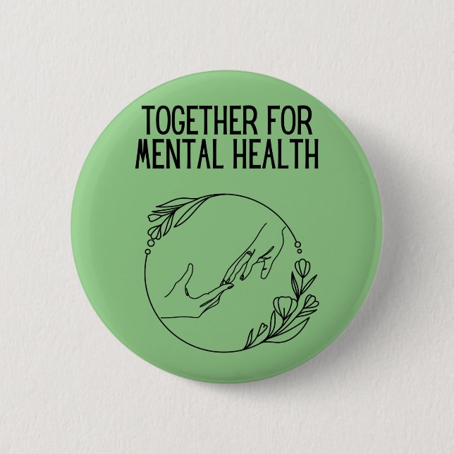 Together For Mental Health Button (Vorderseite)