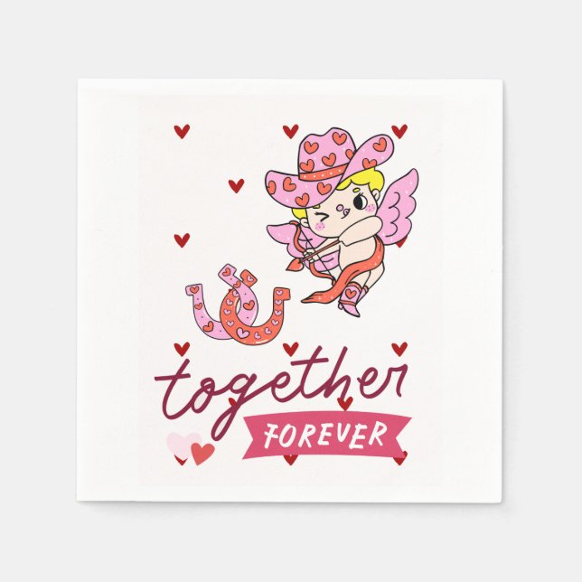 TOGETHER FOREVER COUNTRY STYLE  SERVIETTE (Vorderseite)