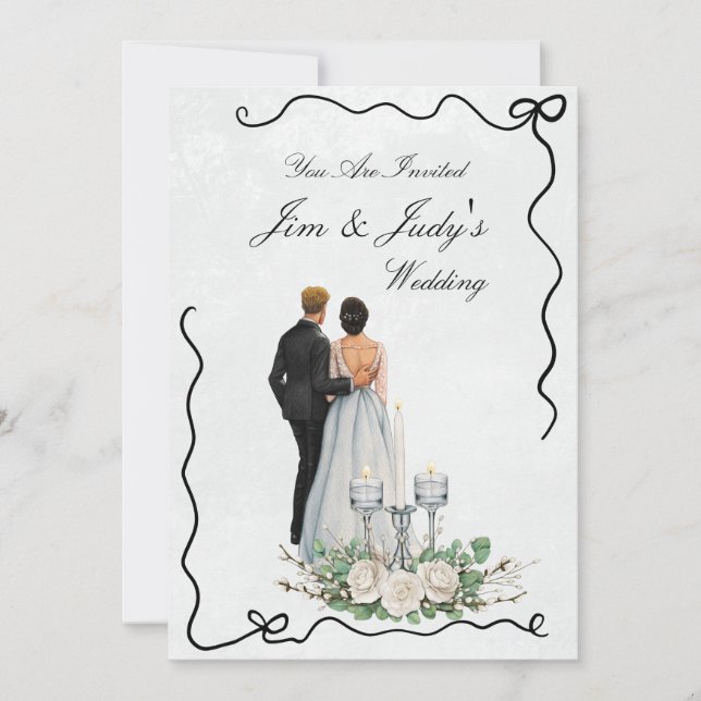 Together Forever - Wedding Celebration Invitation Einladung (Vorderseite)