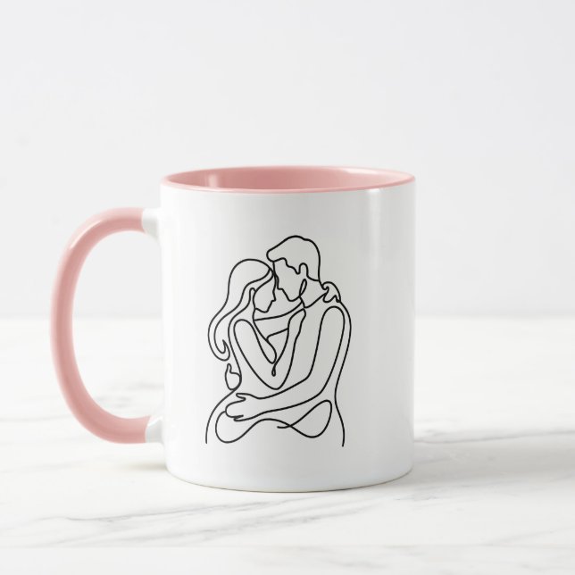 Together Hearts Speak One Language Mug Tasse (Links)