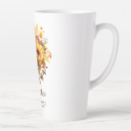Together in Fall – Sunflowers, Leaves & Love Milchtasse