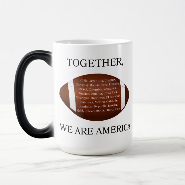 Together We Are America  Verwandlungstasse (Links)