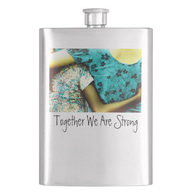 Together We Are Strong Flachmann (Vorderseite)