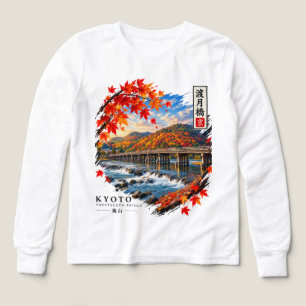 Togetsukyo-Brücke über den Katsura-Fluss — Kyoto