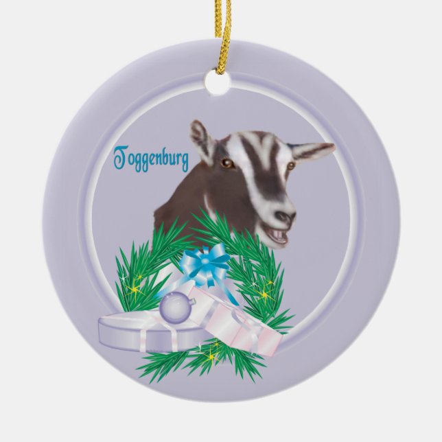 Toggenburg Personalisierter Urlaub Keramikornament (Vorne)