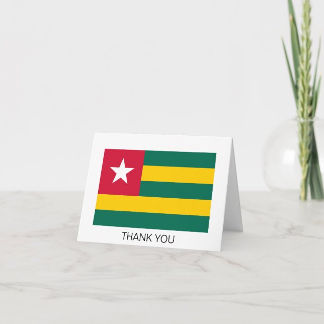 Togo Dankeskarte (Vorderseite)
