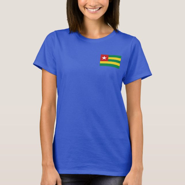 Togo Drapeau et carte t-shirt (Devant)
