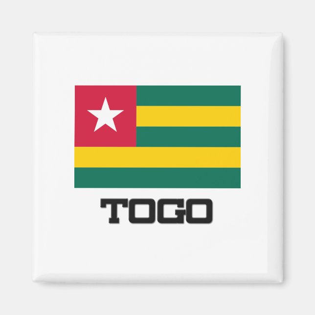 Togo Flag Magnet (Vorne)