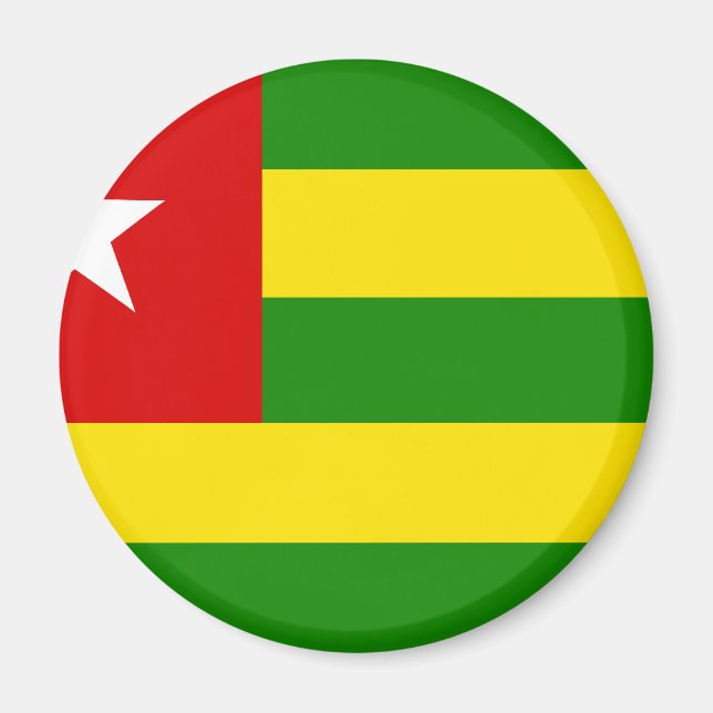 Togo Flag Magnet (Vorne)