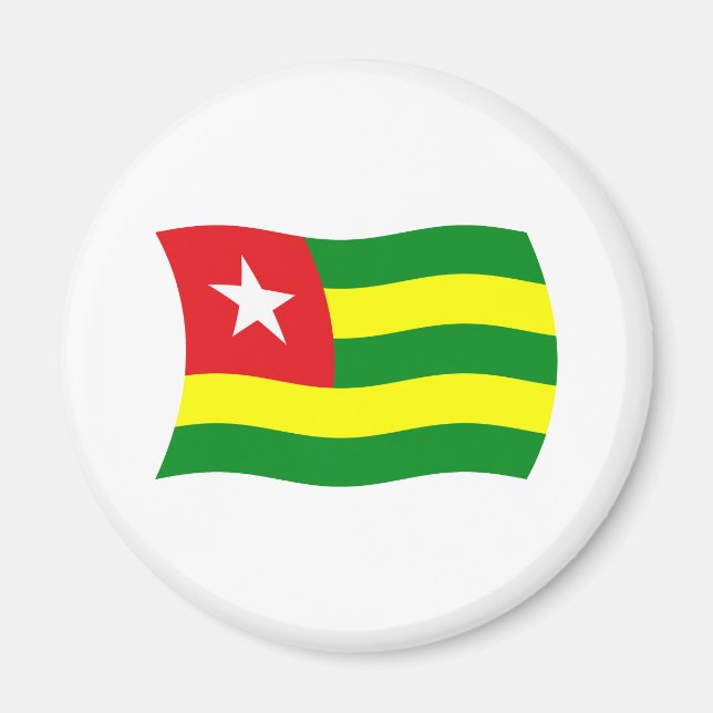 Togo Flag Magnet (Vorne)