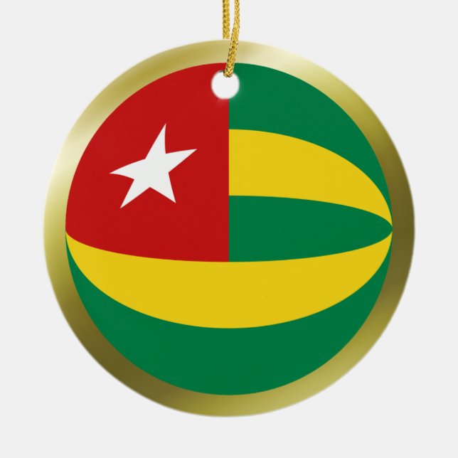 Togo Flag Ornament (Vorne)