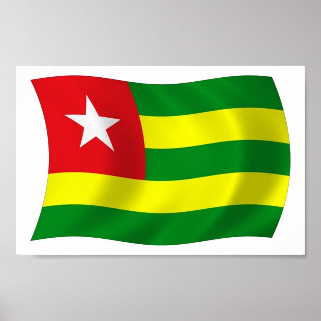 Togo Flag Poster Print (Vorne)
