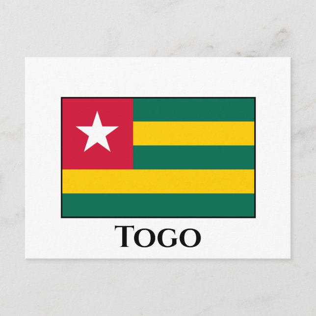 Togo Flag Postkarte (Vorderseite)