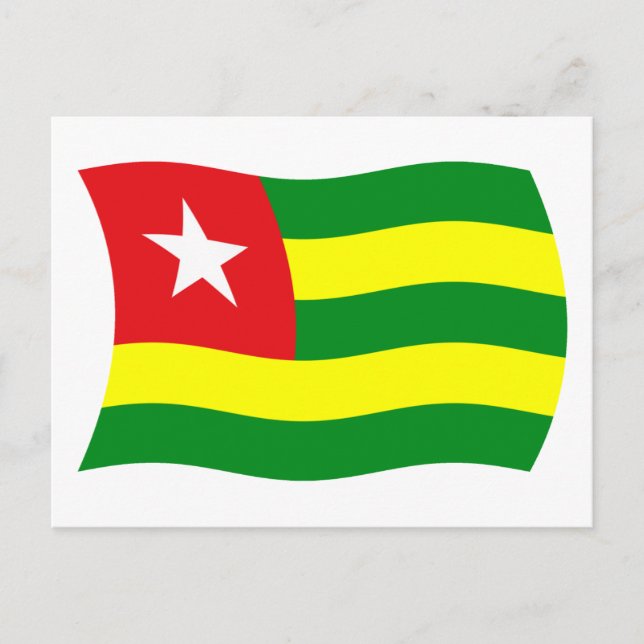 Togo Flag Postkarte (Vorderseite)