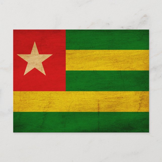Togo Flag Postkarte (Vorderseite)