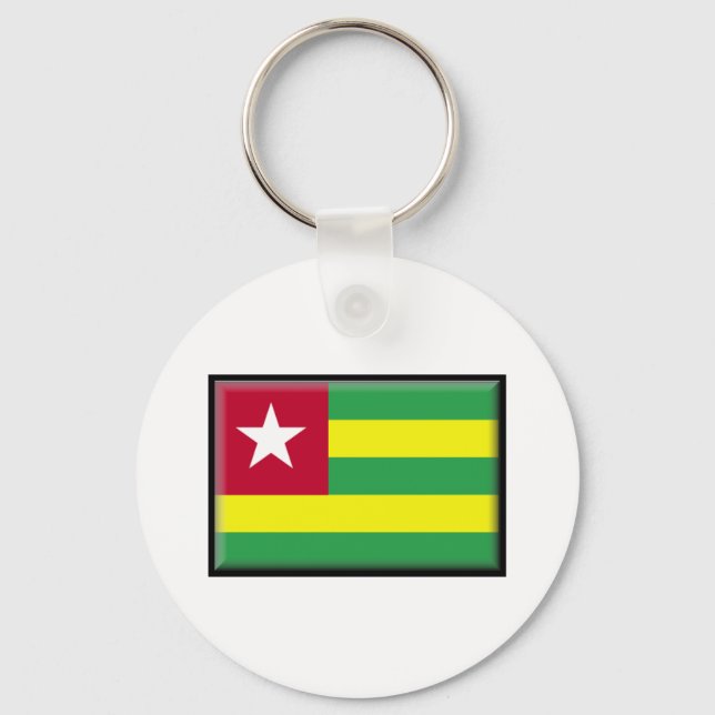 Togo Flag Schlüsselanhänger (Vorderseite)