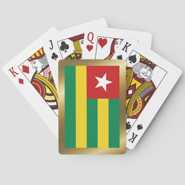 Togo Flag Spielkarten (Rückseite)