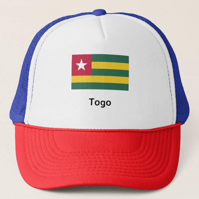 Togo Flag Truckerkappe (Vorderseite)