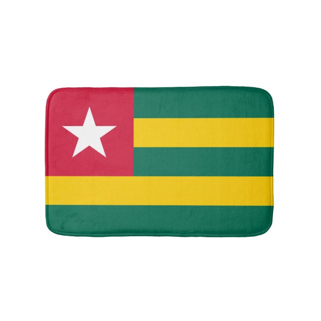 Togo-Flagge Badematte (Vorderseite)